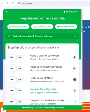 sito web iren accessibilità
