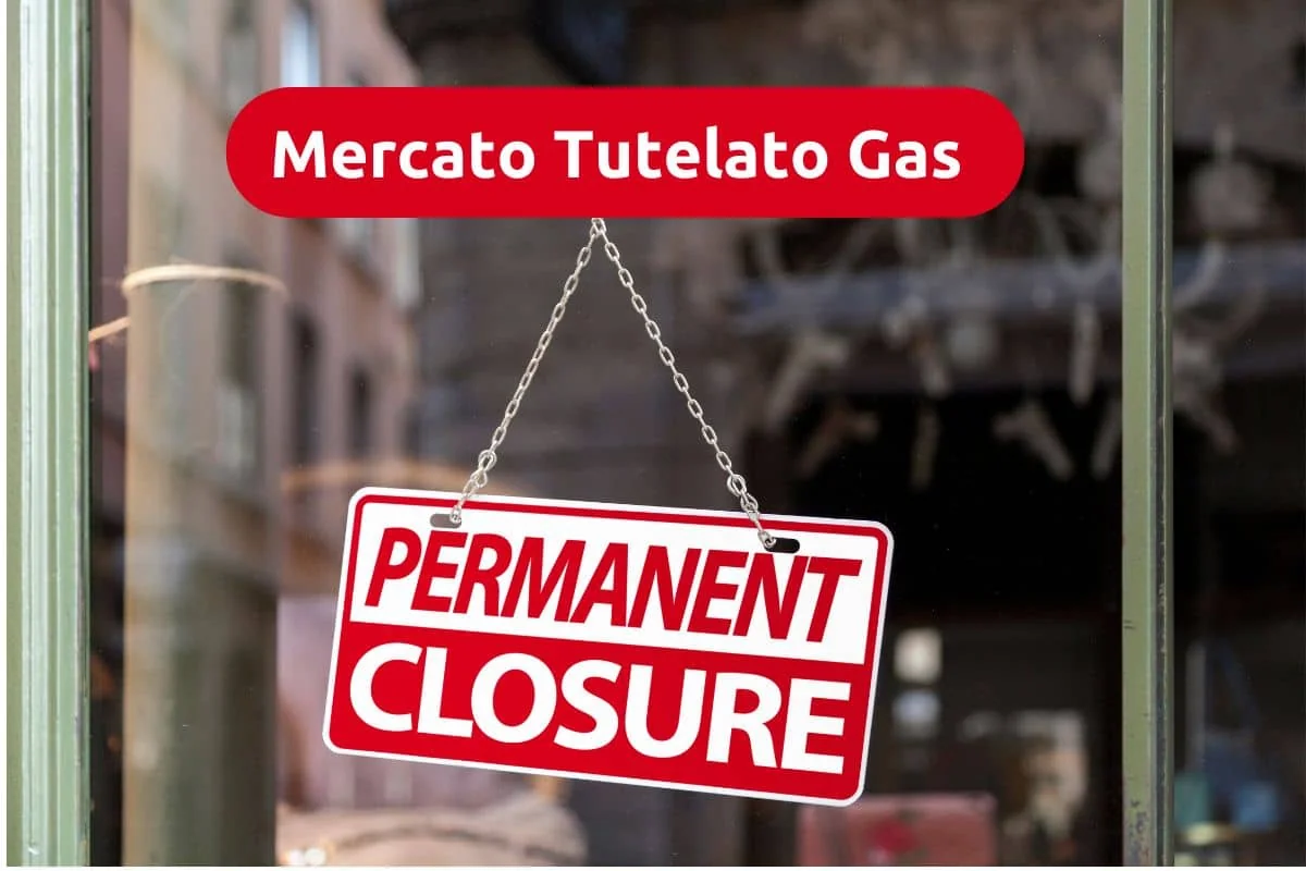 fine mercato tutelato gas